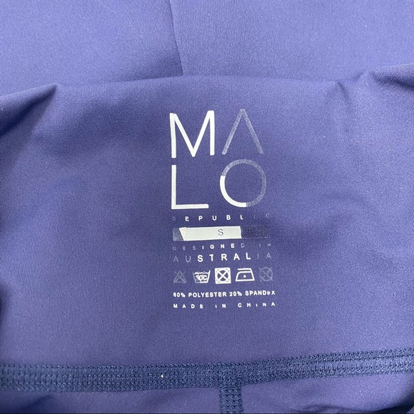 Malo Republic Blue Biker Shorts Small - Picture 5 of 9